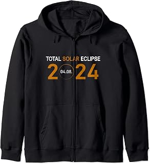 Total Solar Eclipse 2024 April 4th Spring USA Totality Zip Hoodie