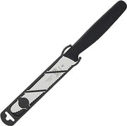 Mercer Culinary Rounded Tip Wavy Bar Knife, 4-5/16 Edge, Black