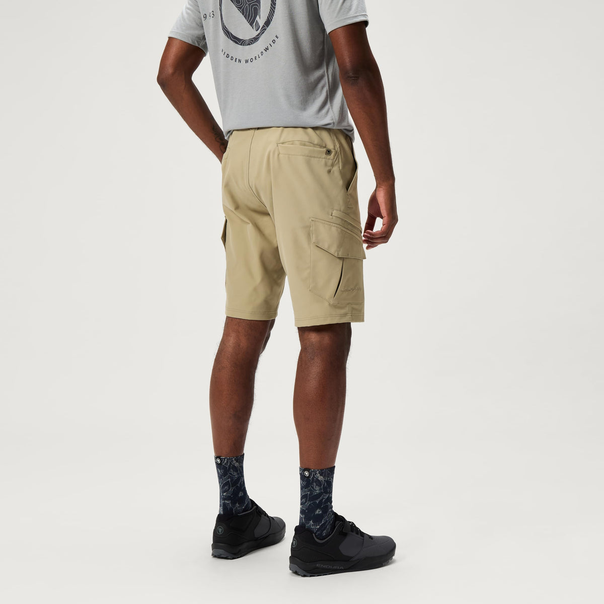 Mens Loop Cargo Cycling Short with Removable Liner Mushroom by Endura – X-Large, Polyester, Mushroom, Model 15820731