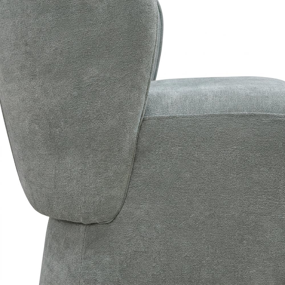 Solid Wood Upholstered Dining Chair with Castors by Starlight Canyon Home – Solid Hardwood,Plywood, Grey, Pack of 4