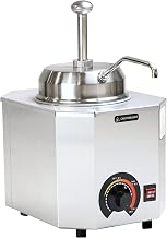 Paragon Pro-Deluxe 2028B Pump Warmer for Professional Concessionaires Requiring Commercial Quality & Construction 500W Accommodates #10 Can, Stainless Steel|Stainless