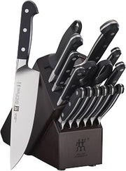 ZWILLING Pro 16-pc Knife Block Set - Walnut