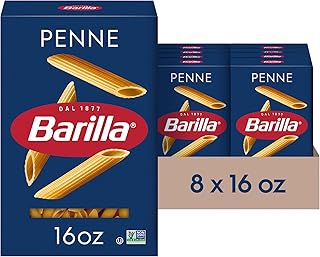 Barilla Penne Pasta, Non-GMO Kosher Pasta, 16oz. (8PK)