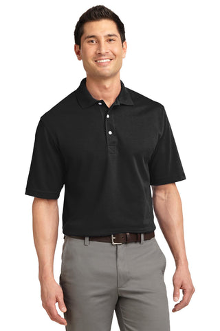 Unisex Rapid Dry Polo Jet Black by Port Authority – X-Large, Cotton, Jet Black, Model 181335