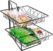 Cal-Mil 1293-2 Wire Merchandisers, 12" Width x 15" Diameter x 15" Height, Black