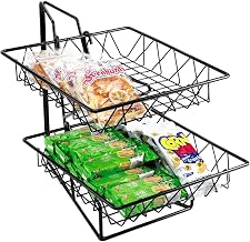 Cal-Mil 1293-2 Wire Merchandisers, 12" Width x 15" Diameter x 15" Height, Black