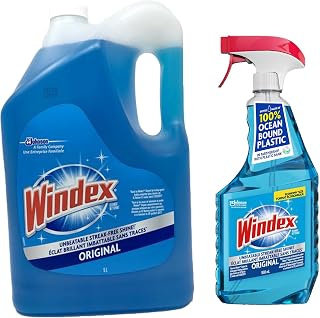 SC Johnson Windex Original Glass Cleaner Set: 5L refill +950 ml Trigger Spray
