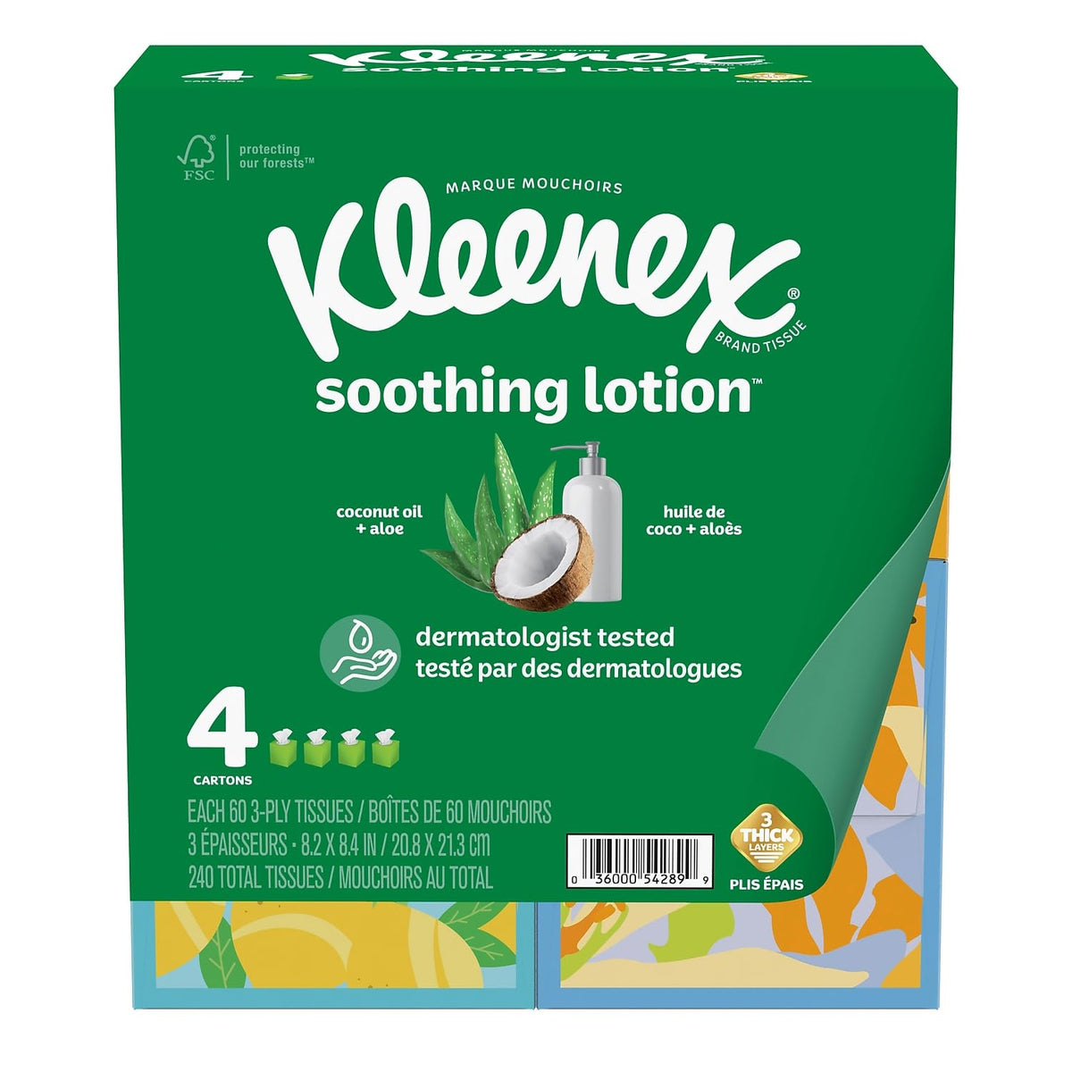 Soothing Lotion Tissues by Kleenex – 32 Count (Pack of 1), Bamboo, White, Model 54289
