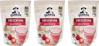 Quaker Frescavena Fresa (Strawberry) Oat Beverage Mix (3 Pack, Total of 33.3oz)