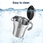Shofilt Stainless Steel Gravy Boat, Double Wall Insulated, 17oz, Silver