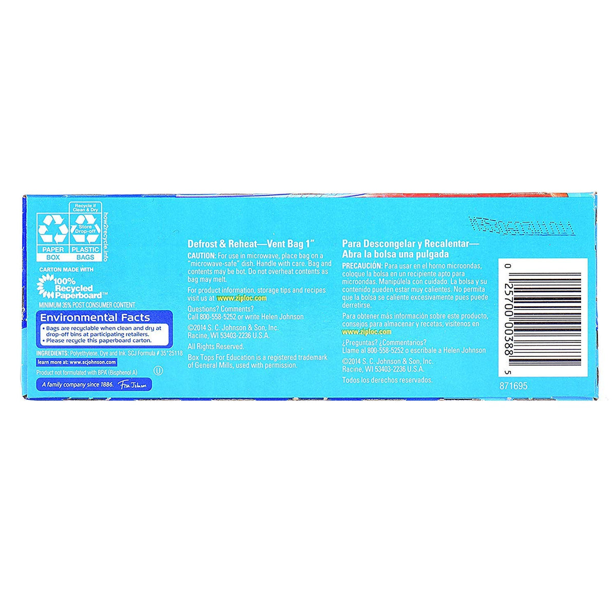 Freezer Bags by Ziploc – Quart, 1.0 quarts, Clear, Pack of 19, Model 00388