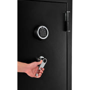 Burglary & Fire Safe Cabinet with Electronic Keypad Lock by Global Industrial – 22"L x 22"W x 40"H, 6.4 cubic_feet, Gray, Model SF402020E