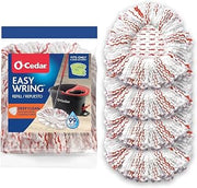 EasyWring Deep Clean Refill (4-Pack) | 40% More Cleaning Power | Microfiber Mop Refill Compatible with O-Cedar EasyWring Spin Mop & Bucket System