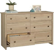 Sauder River Ranch 6-Drawer Bedroom Dresser, Harvest Walnut Finish