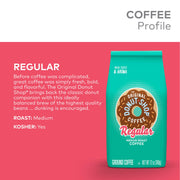 Coffee, Regular, Medium Roast, Ground Coffee, 12 oz Bag by The Original Donut Shop – 12 Ounce (Pack of 1)