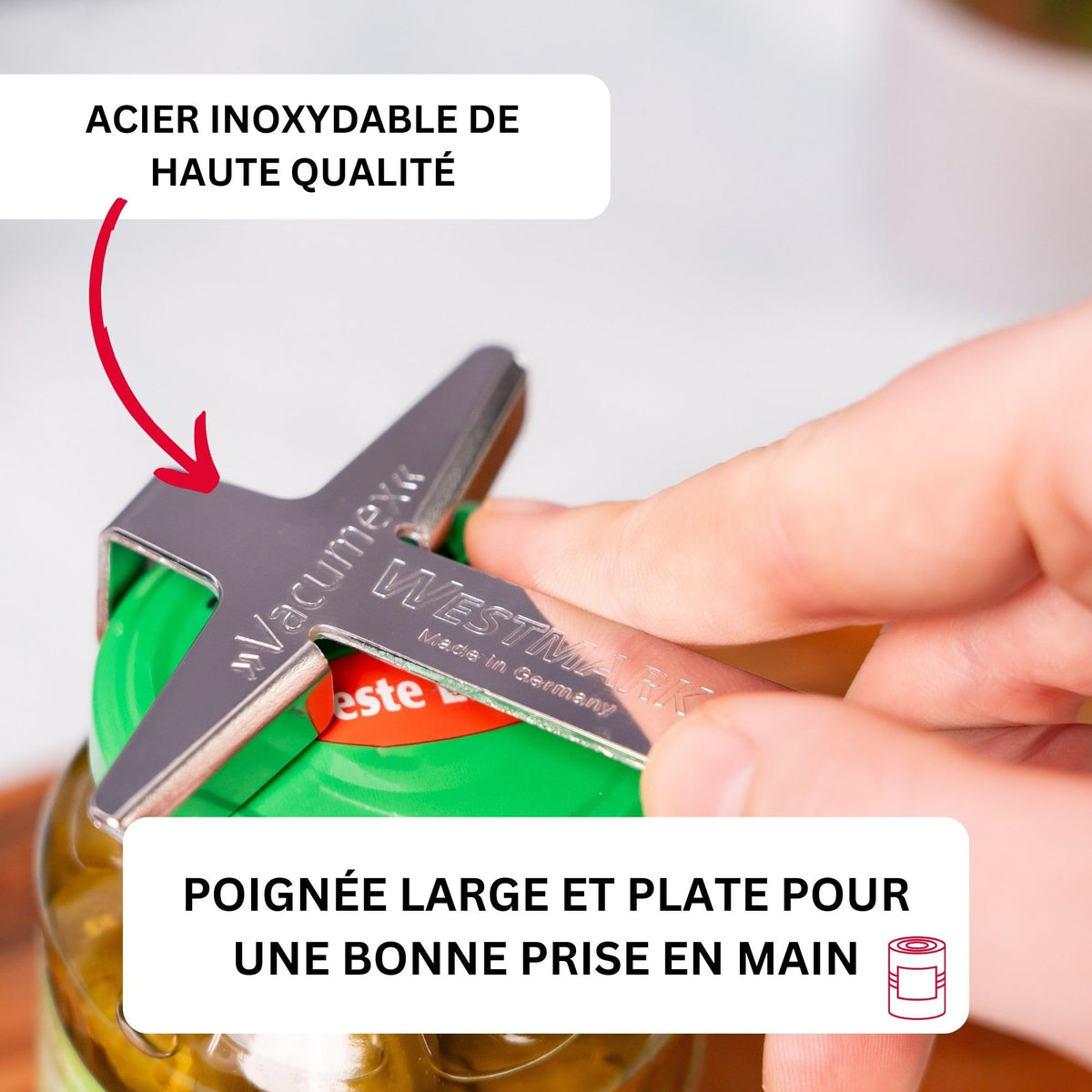 Jar Opener by Westmark – One Size, Steel, Model 10562270