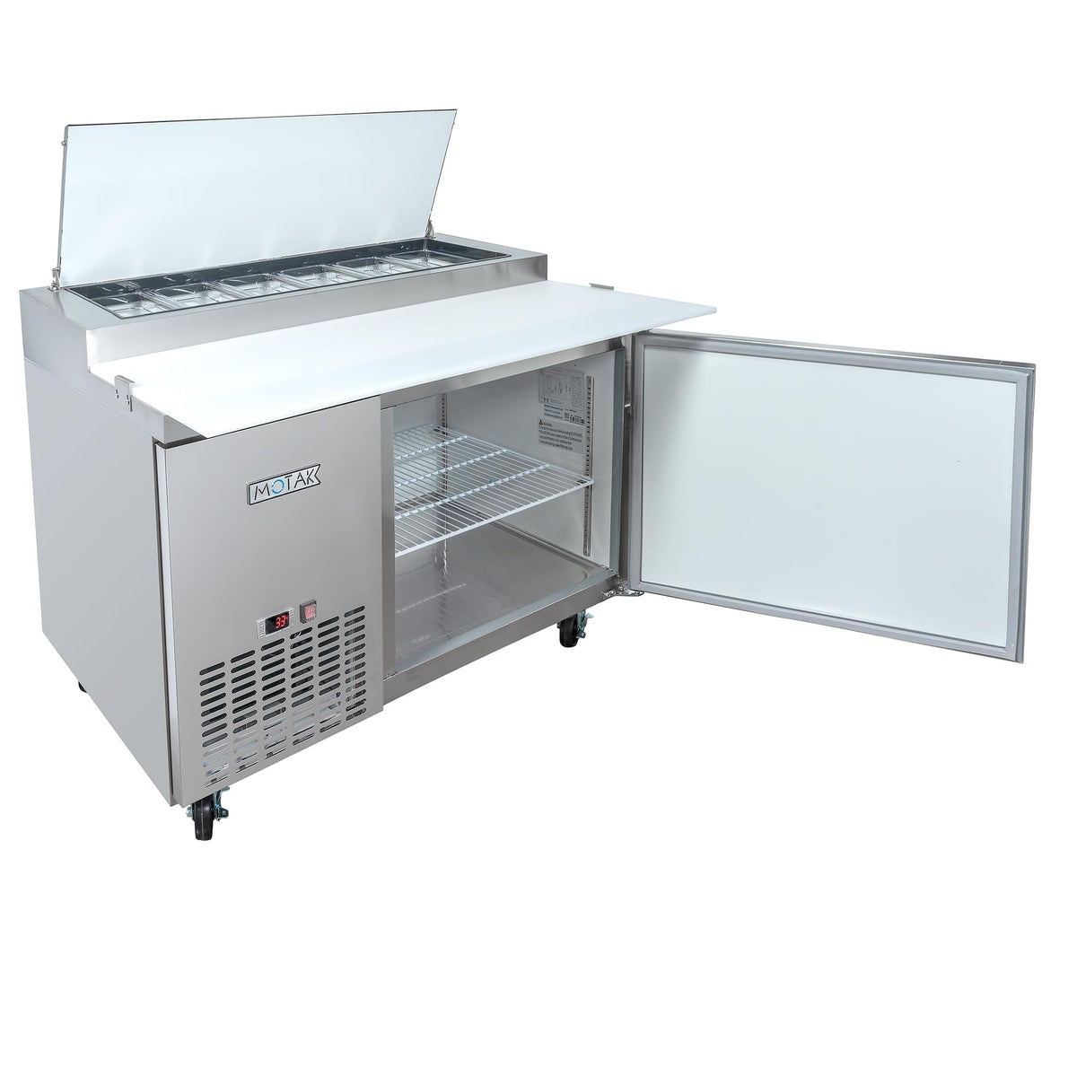 49 7/8" Pizza Prep Table w/Refrigerated Base by MOTAK – 54.33x37.01x45.67, In Description, Check Images, Model MPR-49-X