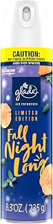 Glade Air Freshener Room Spray, Fall Night Long, 8.3 oz, 6 Count