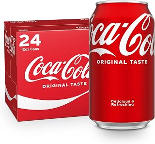 Coca-Cola Soda Soft Drink Cans, 12 fl oz, 24 Pack