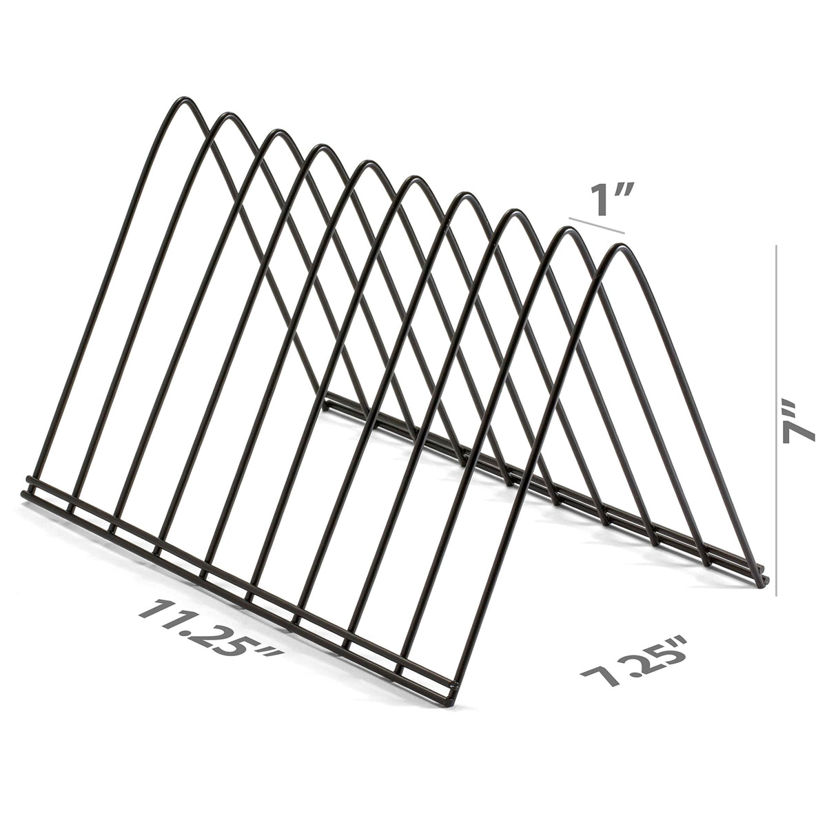 Triangle Wire File Sorter by Officemate – 10 inches (W) x 10 inches (D) x 24 inches (H), 9 pages, Steel Wire, Black, Model 93150