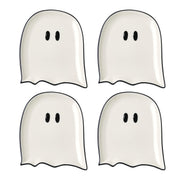 Ghost Accent Plates by Lenox – 4 Count, Porcelain, White, Pack of 4, Model 899233