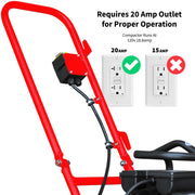 2 HP Electric Vibratory Plate Compactor Tamper for Gravel Soil Compaction by Tomahawk Power – Metal, Red, Model eJXPC50