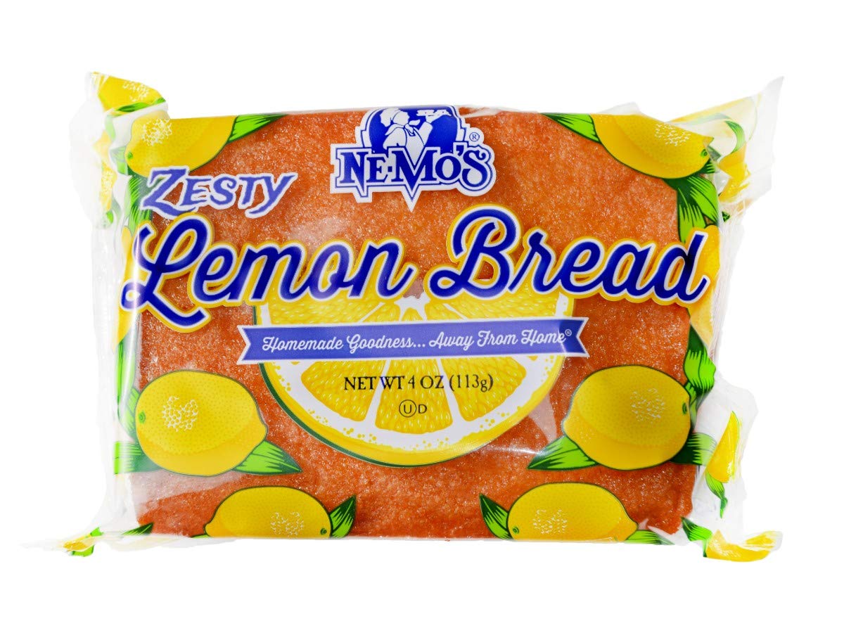 Zesty Lemon Cake Bread by Ne-Mos – 4 Ounces, Pack of 12, Model 8012