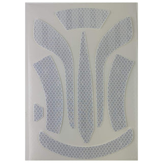 Safety DAX Reflective Decals - White Medium by LIFT – One Size, Microprismatic vinyl, White, Model HDRD-20WH