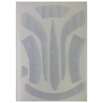 Safety DAX Reflective Decals - White Medium by LIFT – One Size, Microprismatic vinyl, White, Model HDRD-20WH