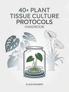 40+ Plant Tissue Culture Protocols Handbook: In Vitro Propagation Guide for Monstera, Philodendron, Anthurium, African Violet, Orchids & Other Popular Plants