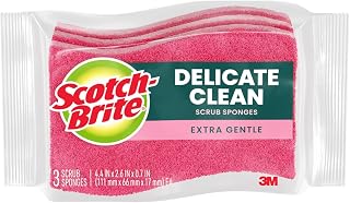 Scotch-Brite Delicate Clean Non-Scratch Scrub Sponge, 3 Pack