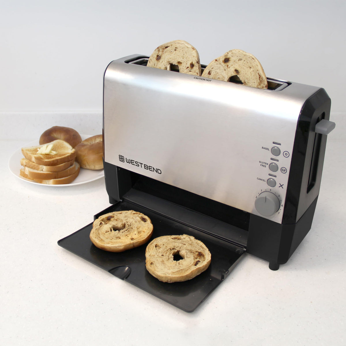 West Bend 2-Slice / Silver / QuikServe Toasters