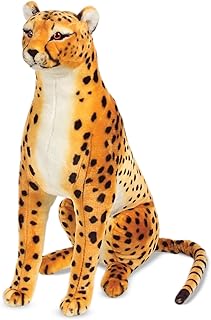 Melissa & Doug Giant Cheetah - Lifelike Stuffed Animal (Stands Nearly 3 Feet Tall)