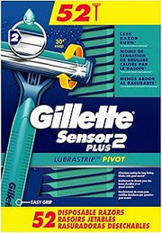 Gillette Sensor2 Plus Disposable Razor (52 Pack)