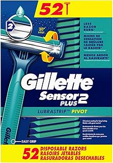Gillette Sensor2 Plus Disposable Razor (52 Pack)