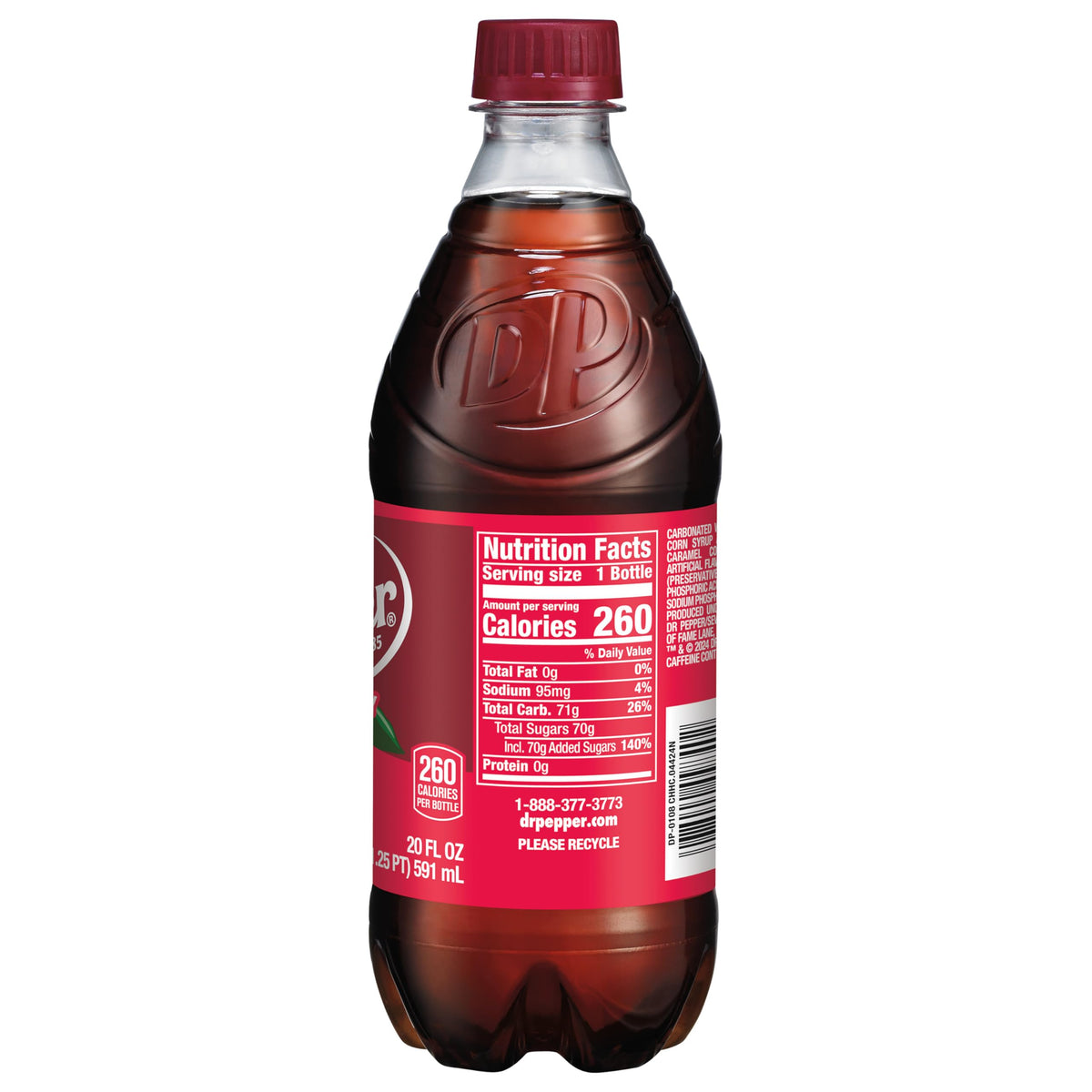 Dr Pepper Cherry / 20 Fl Oz (Pack of 1) / Black Soft Drinks