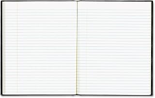Rediform Blueline A7EBLK EcoLogix Notebook 7 1/4 x 9 1/4 College Ruled Hard Cover White 75 Sheets
