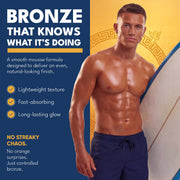Men's Self Tanner by God Bod – 6.76 Fl Oz (Pack of 1), Gold