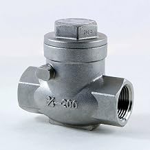 1/2 In. 316 Swing Check Valve, 200 PSI, Stainless Steel