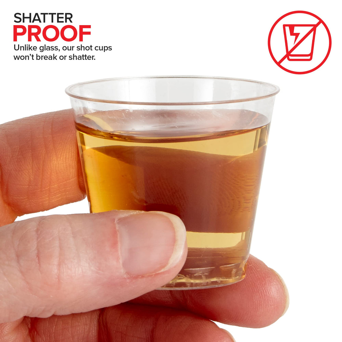 Stock Your Home 100 Pack / 1.0 ounces / Clear Shot Glasses