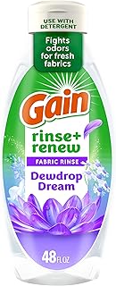 Gain Fabric Rinse and Renew Laundry Odor Remover, Dewdrop Dream Scent, 48 fl oz
