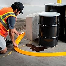 Global Industrial Low Profile Spill Berm, 10'L x 4"W x 2-1/4"H