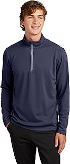 SPORT-TEK Unisex Sport-Wick Textured Quarter Zip Pullover