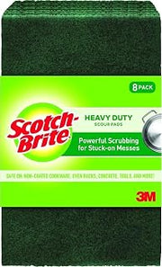 Scotch-Brite Heavy Duty Scouring Pad, 8 Pack