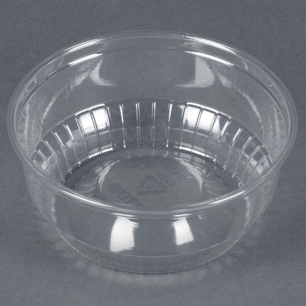 Solo SD35 3.5 oz Clear Plastic Sundae Cup (Case of 1000)