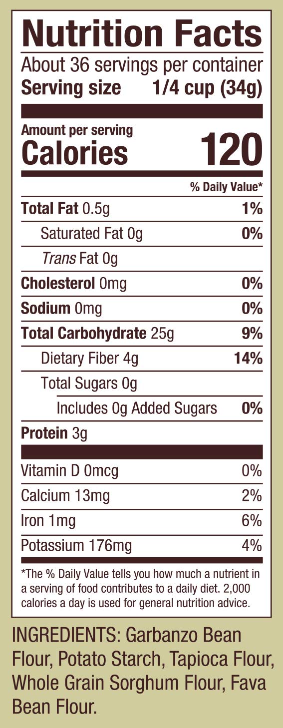Bob's Red Mill 44 Ounce (Pack of 4) / Natural / Resealable Wheat Flours & Meals