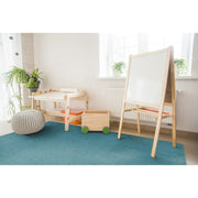 Endurance Solid Colored Area Rug in Color Mint by Joy Carpets – 4' x 6' (Rectangular), Polyester, Mint, Model 80N-05