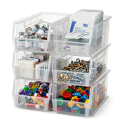 QUANTUM STORAGE SYSTEMS Clear / 18" L x 6" W x 5" H / Ultra Stack & Hang Shelf Baskets