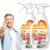 Fiell Clean Up Kitchen Oil Stains, Heavy Oil Cleaner Stain,Oil StainsClean Up Kitchen,Clean Up Kitchen Oil Stains Spray-Heavy Duty Degreaser & Foam (2pc)