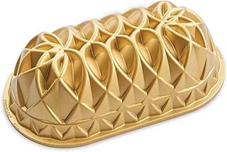 Nordic Ware Jubilee Loaf Pan, 6 Cup, Gold